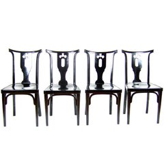 Four Unique Viennese Secession Chairs J&J Kohn - 1915 