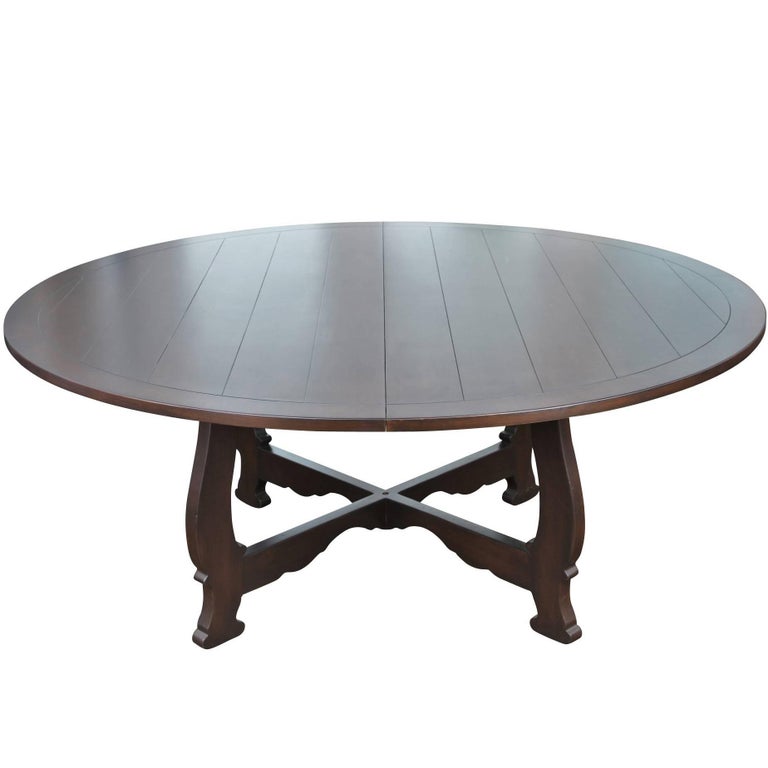 LargeScale Round Dining Table at 1stDibs