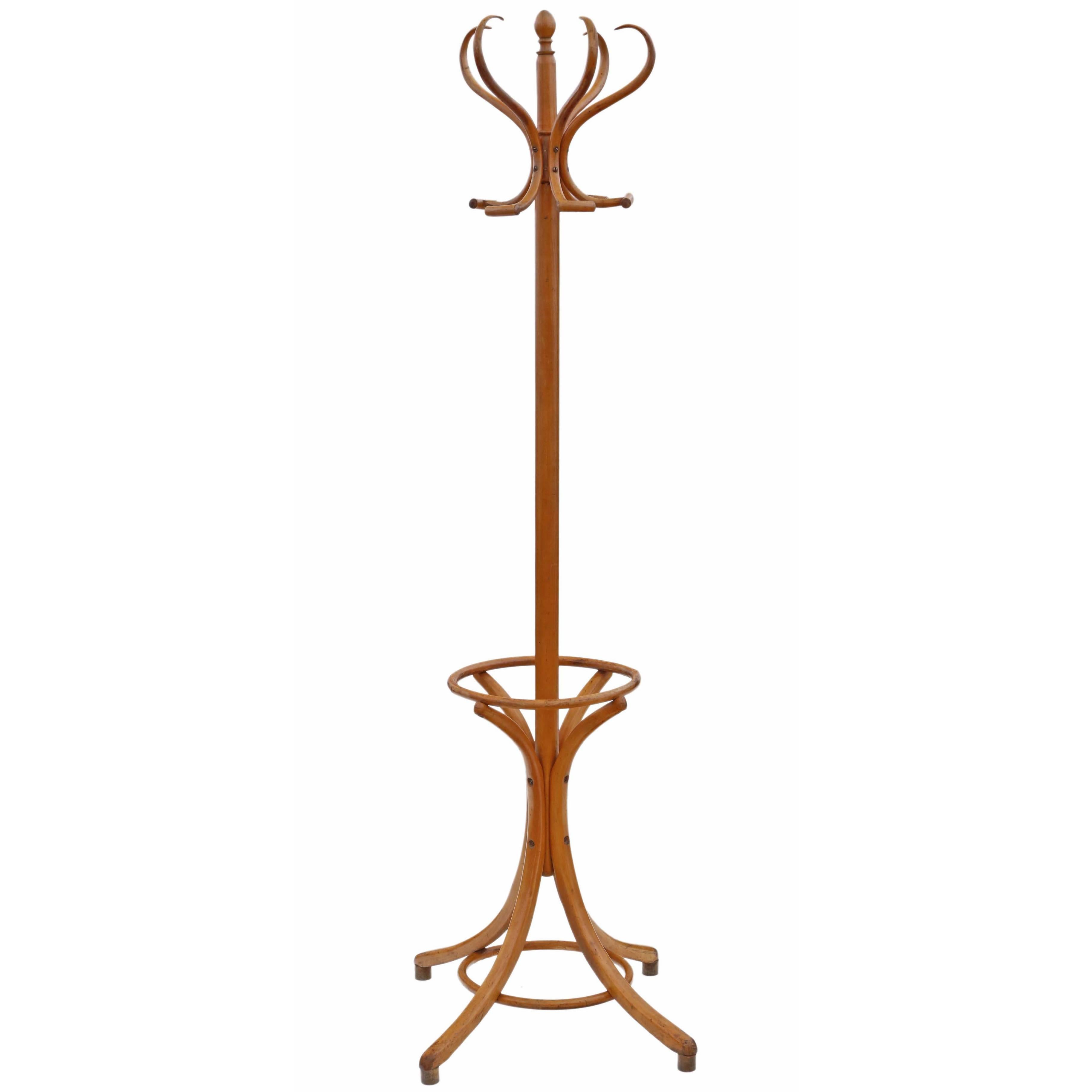 Antique Bentwood Hall, Coat, Hat, Stick, Umbrella Stand For Sale