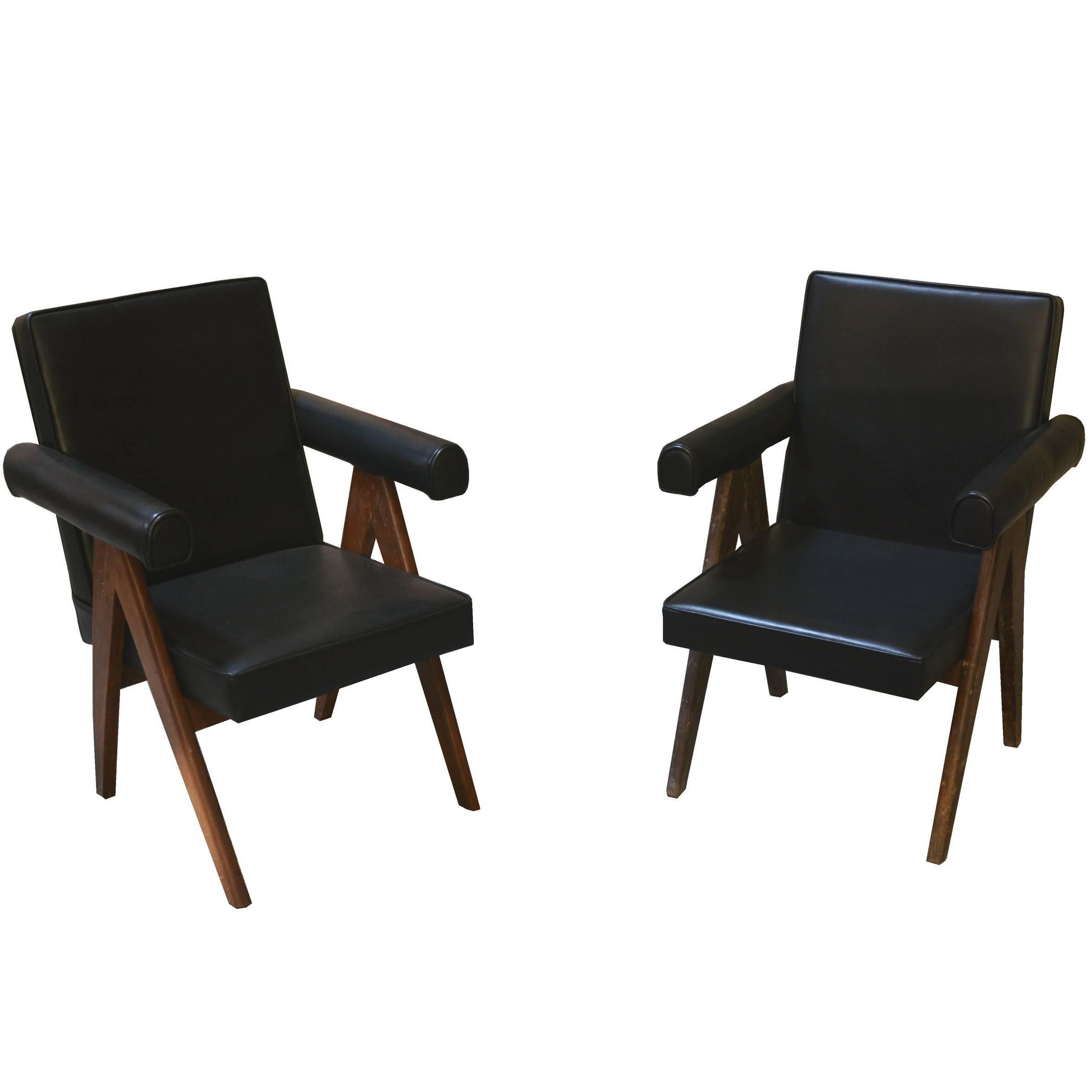 Pierre Jeanneret Set of Two Senate Committee Chairs
