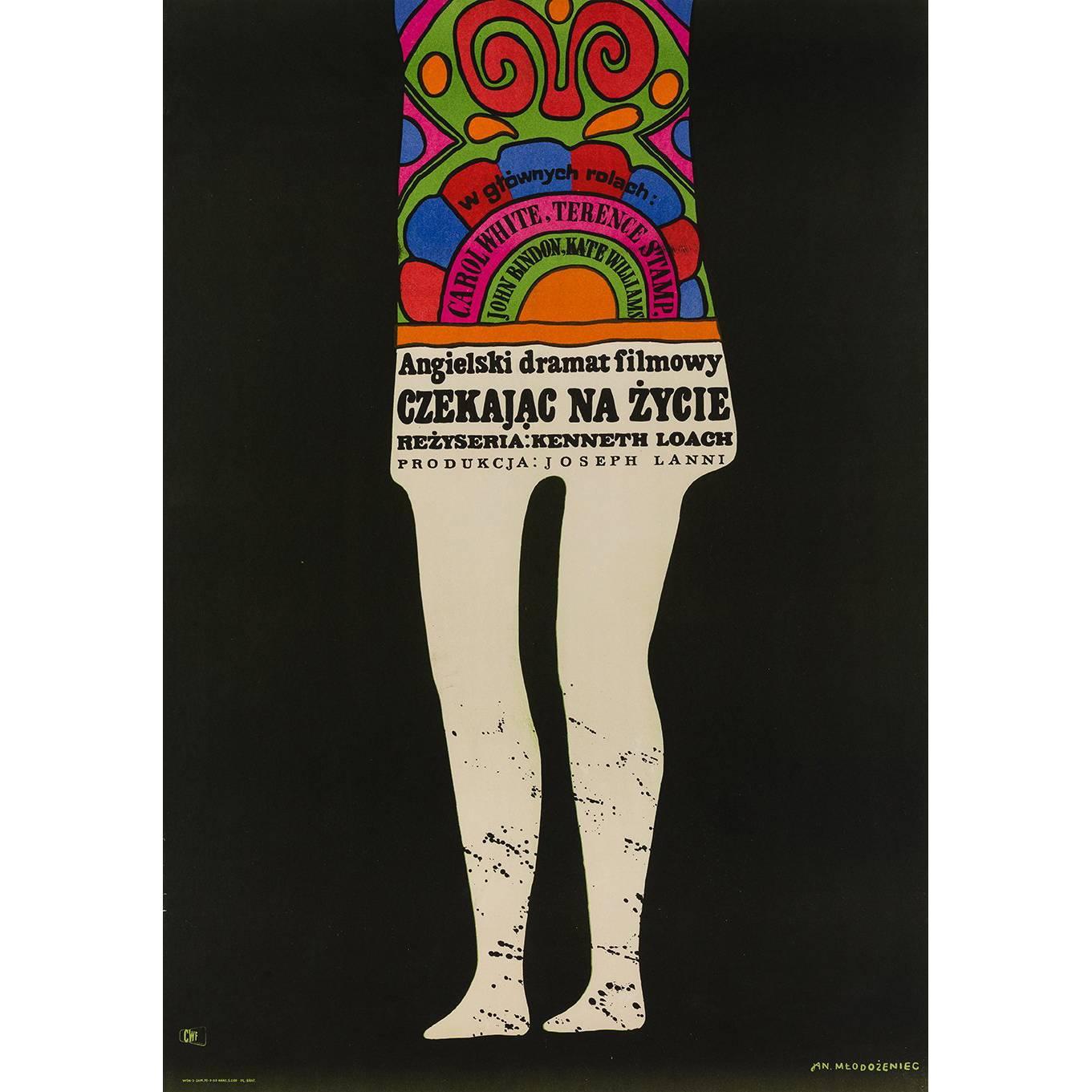 Poor Cow Polish Film Poster, Jan Mlodozeniec, 1969 For Sale