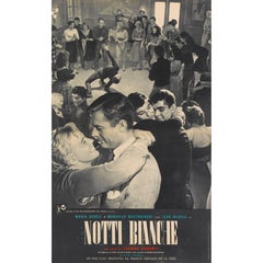 Affiche d'origine du film italien « La Notti Bianche / White Nights »