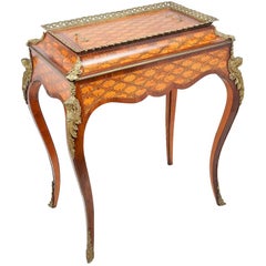 Donald Ross:: Table Jardinière marquetée de style Louis XVI:: 19ème siècle