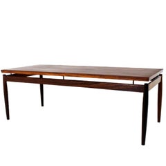 Scandinavian Modern Rectangular Rosewood Coffee Table by Grete Jalk