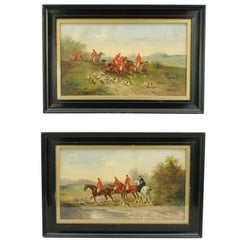 Hunting Paintings by J. Herbert