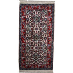 Handmade Vintage Indian Agra Rug, 1970s, 1C377