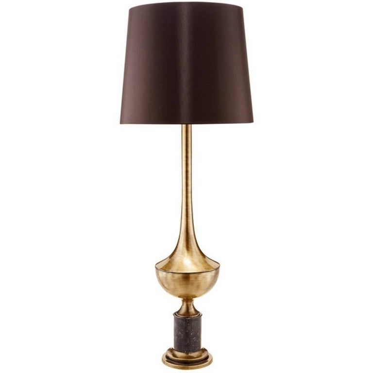 Cup Floor Lamp By Smania Brushed Bronzed Stainless Steel Cup Floor Lamp By Smania Brushed Bronzed Stainless Steel With Shade For