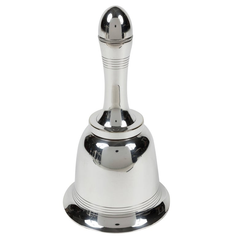 Fine and Rare Novelty Bell Cocktail Shaker by Asprey and Co. London at