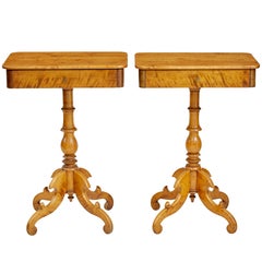 Pair of 19th Century Birch Occasional Tables