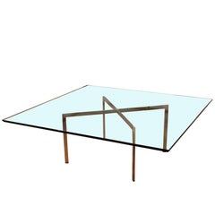 Mid-Century Modern Mies van der Rohe Knoll Barcelona, Large Square Coffee Table