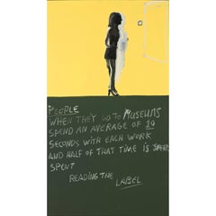 People When They Go to Museums, Painting by Eran Shakine