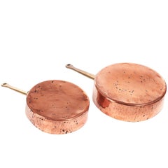 Fine Quality Pair of Copper Pans