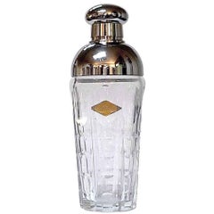 Art Deco Crystal Cocktail Shaker