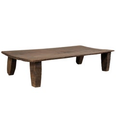 Beautiful Rustic Primitive Naga Wood Coffee Table from the Tribes of North India