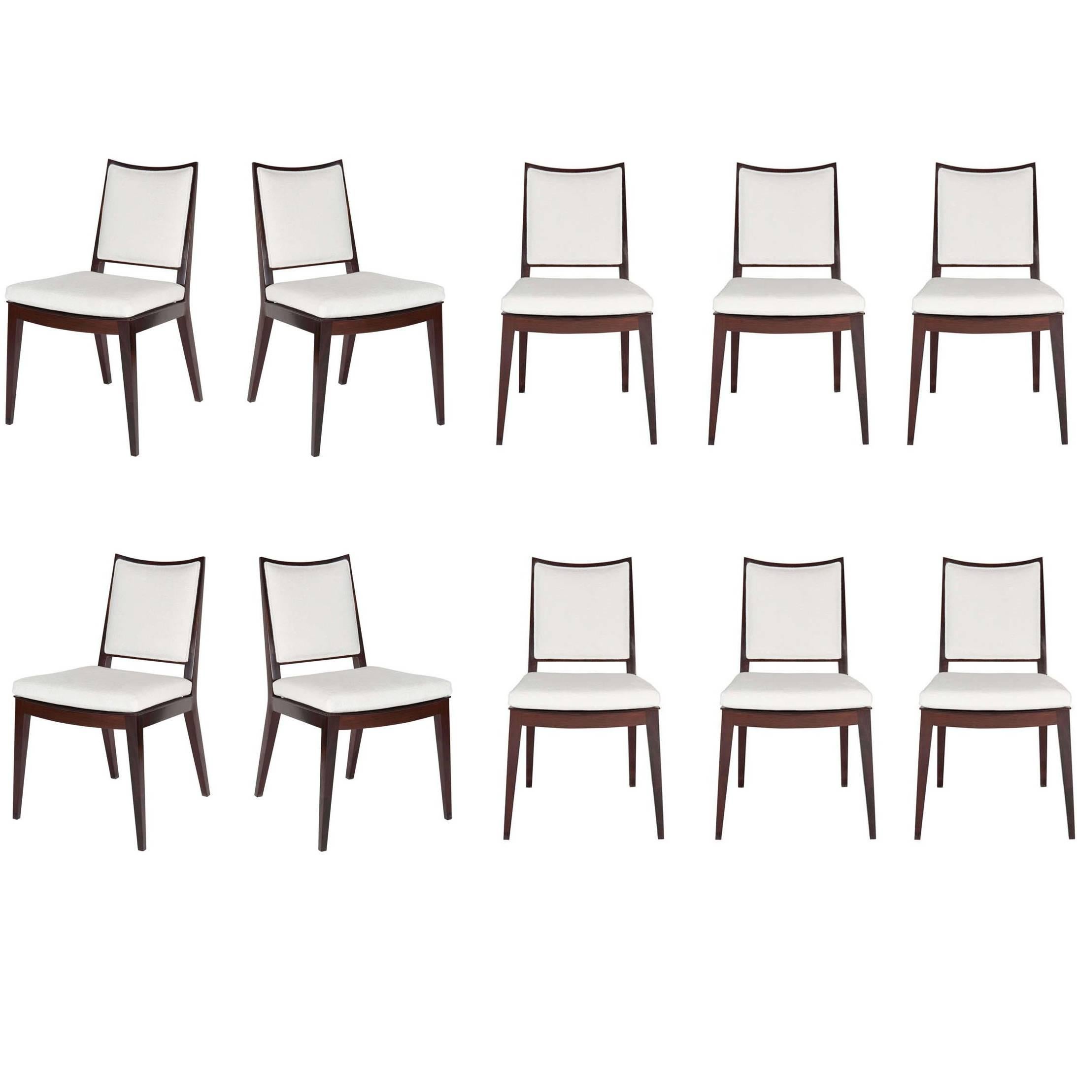 Set of Ten Frame Back Dining Chairs For Sale