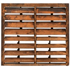 Large Beautifully Rustic Vintage American Shutter of Nicely Distressed Wood