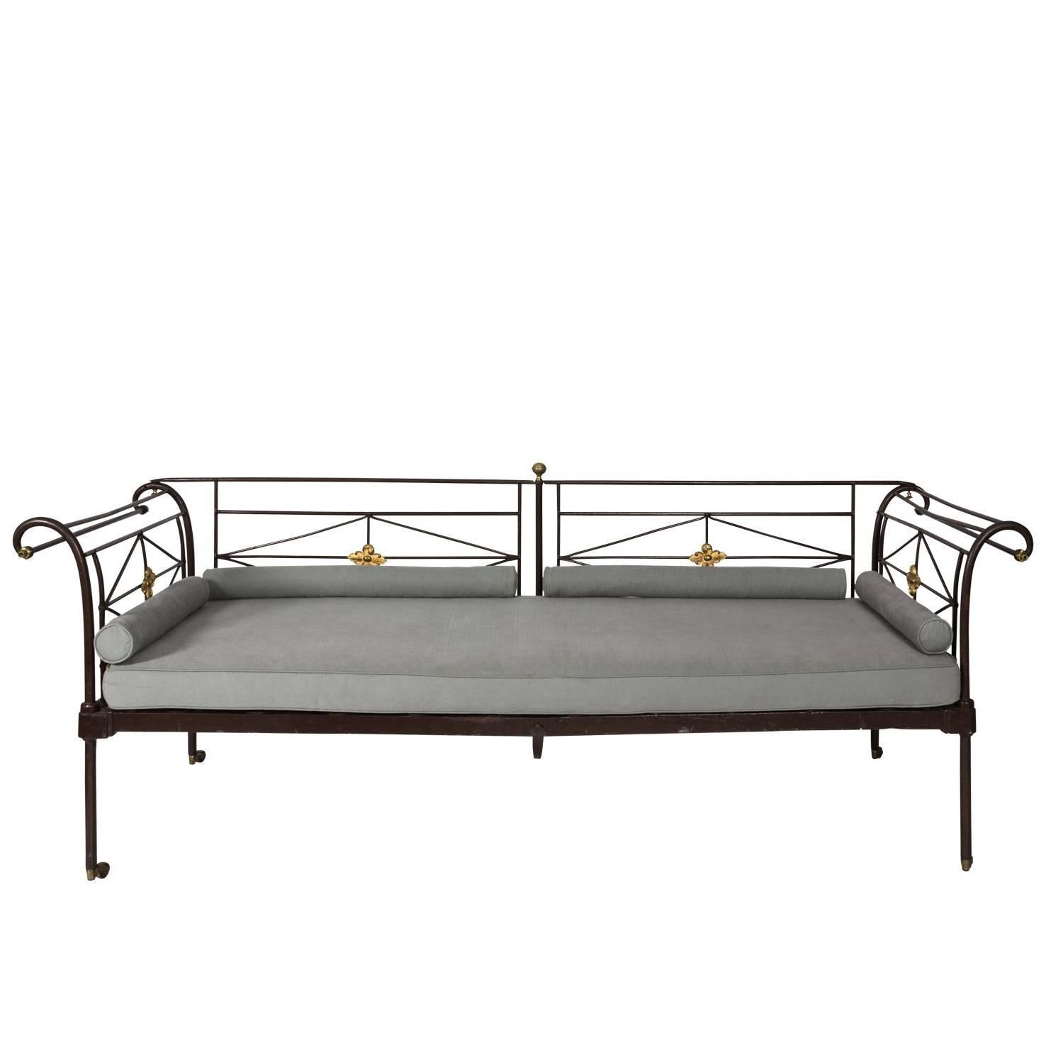 RW Winfield & Son Cast Iron Daybed, circa 1890s