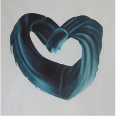 Peinture à l'huile sur toile « Heavenly Body XVIII » de Taeko Mima, 1982