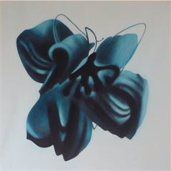 Peinture à l'huile sur toile « Heavenly Body XX » de Taeko Mima, 1982