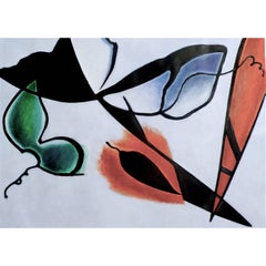 „Plancton I“ von Taeko Mima Öl auf Leinwand Gemälde, 1999