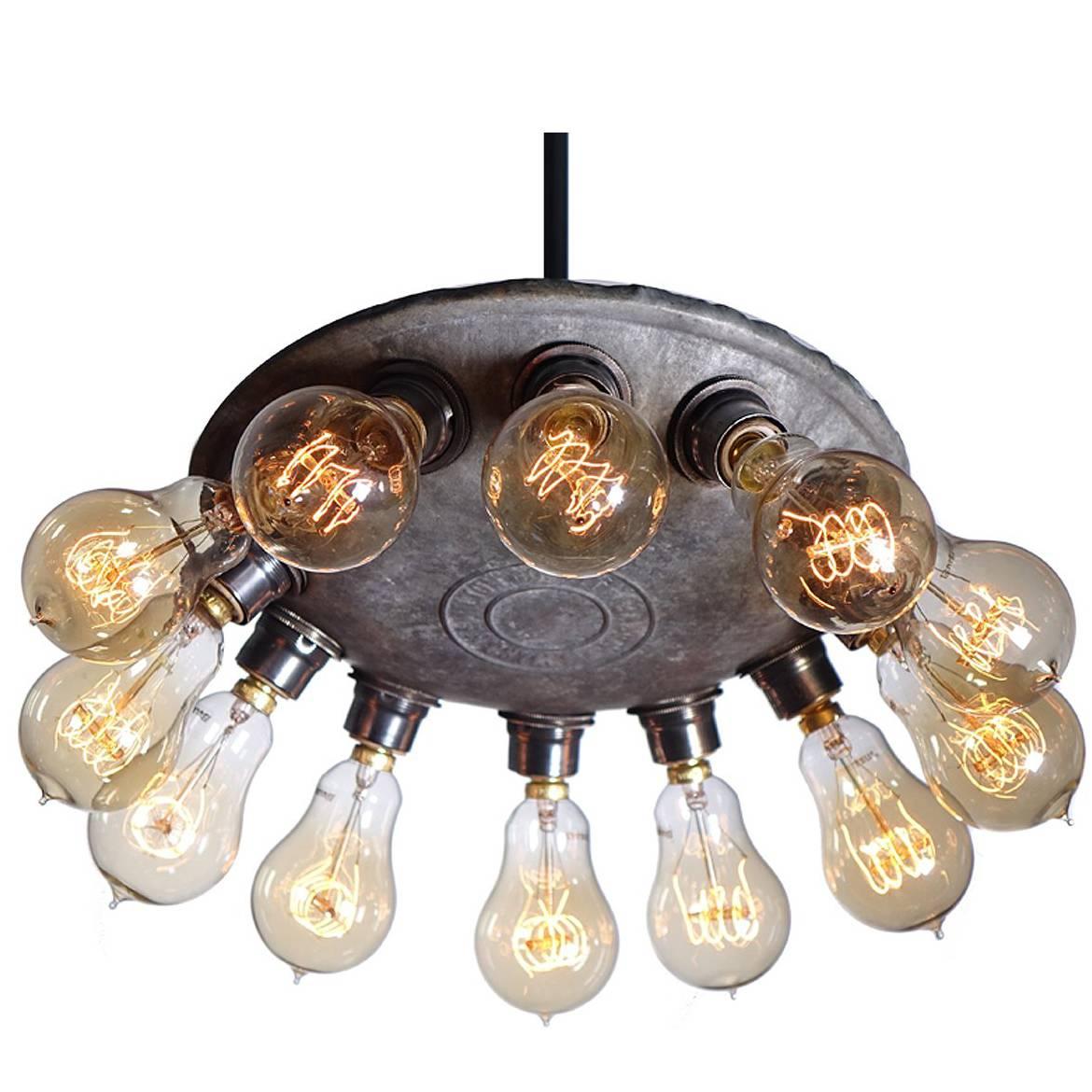 Simple and Spectacular Industrial 12 Bulb Cluster