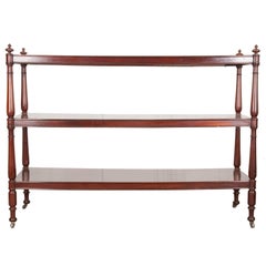 Massive 19th Century English Mahogany Trolley