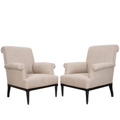 Pair of 19th Century French Upholstered Bergères