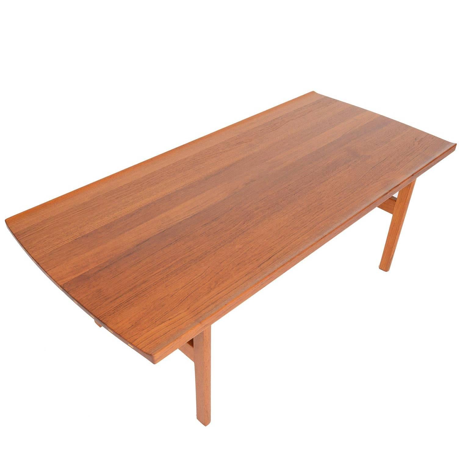 Refinished Solid Teak Coffee Table by Tove and Edvard Kindt - Larsen