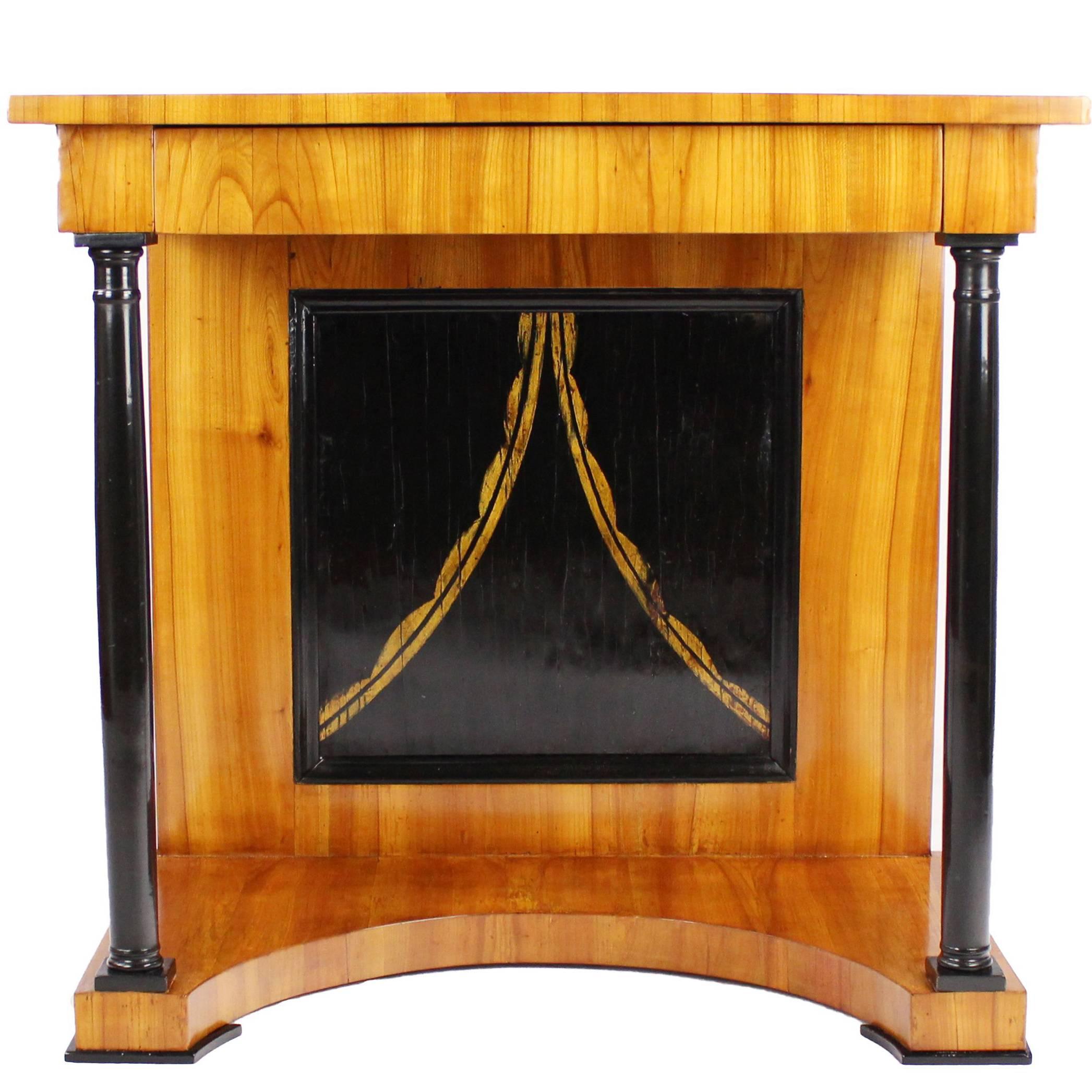 Rare 19th Century Biedermeier Period Console, Cherry Tree, circa 1820 For Sale