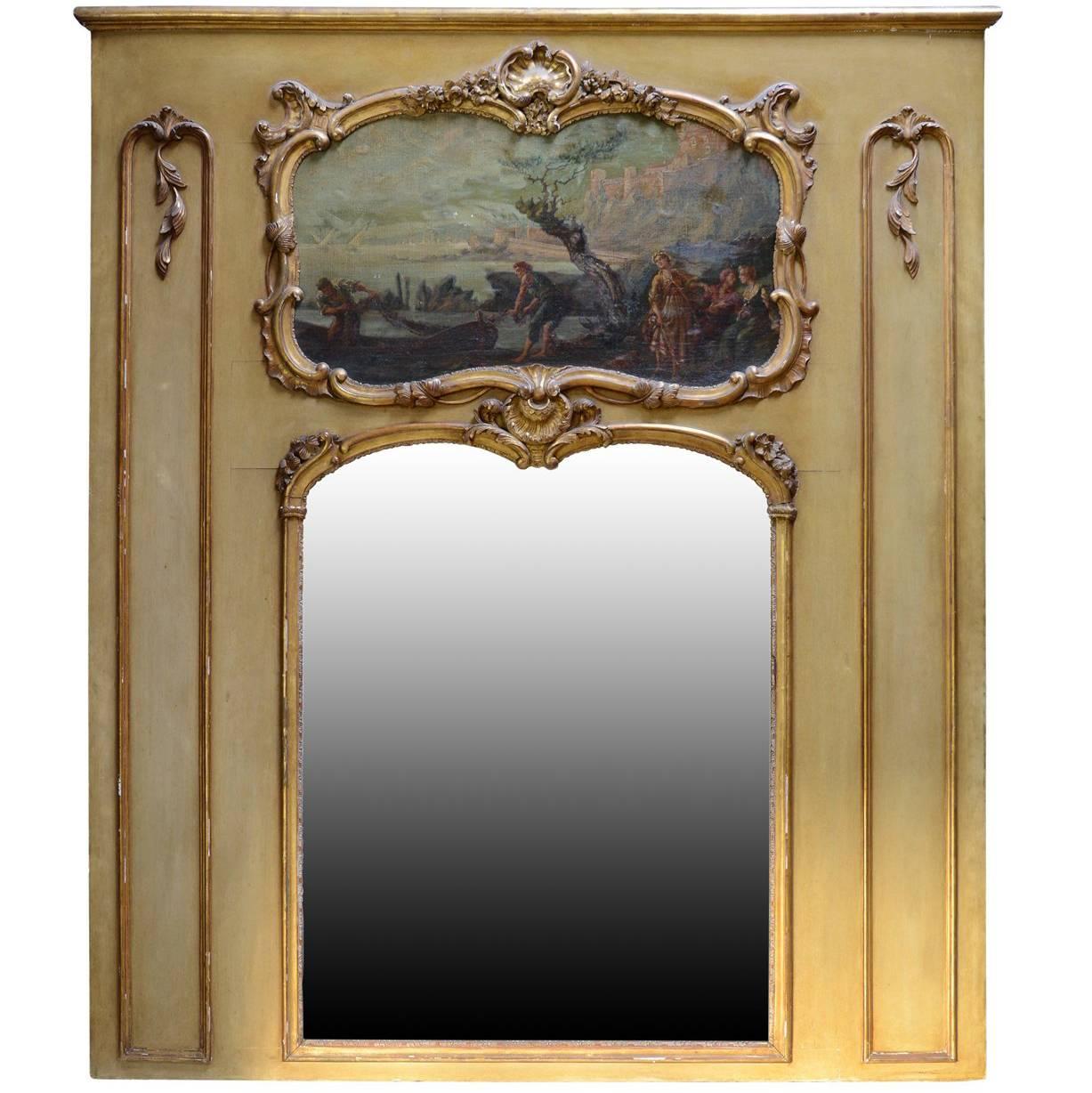 Louis XV Style Trumeau, 20th Century For Sale
