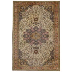 Vintage Turkish Sivas Rug with French Provincial Georgian Style