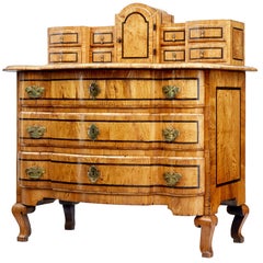 18th Century Swedish Baroque Elm Commode