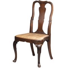 George II Period Mahogany Single Chair of Queen Anne Design