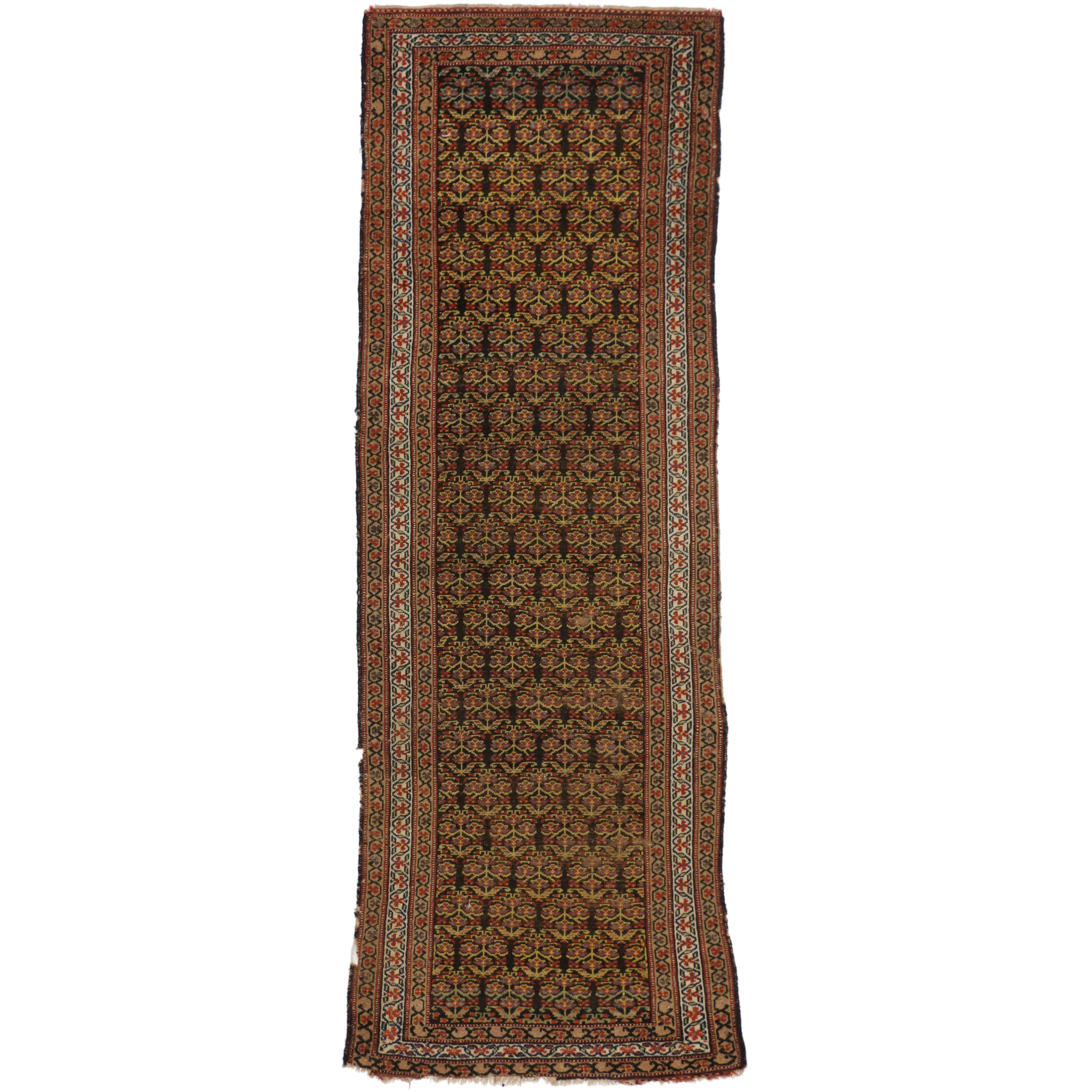 Antique Persian Malayer Runner with Traditional Modern Style