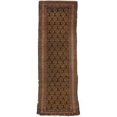 Tapis de couloir persan ancien Malayer de style traditionnel et moderne