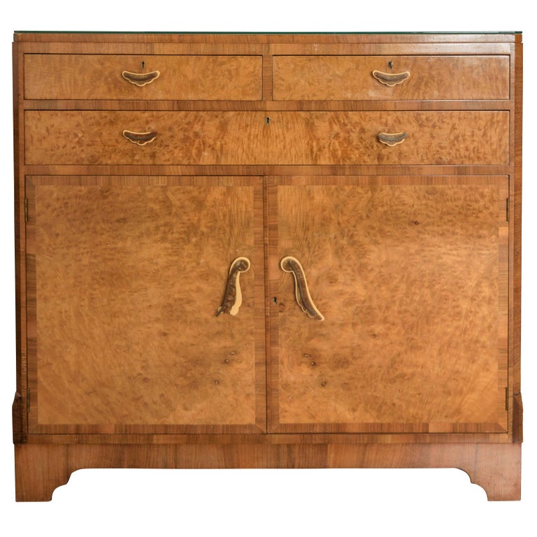 Art Deco Walnuss Kommode, 1920er Jahre 1
