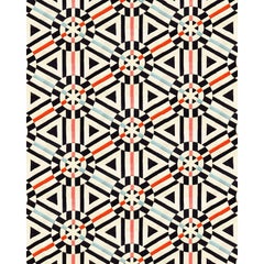Kinder Modern Kaleidoscope Rectangular Area Rug in 100% New Zealand Wool