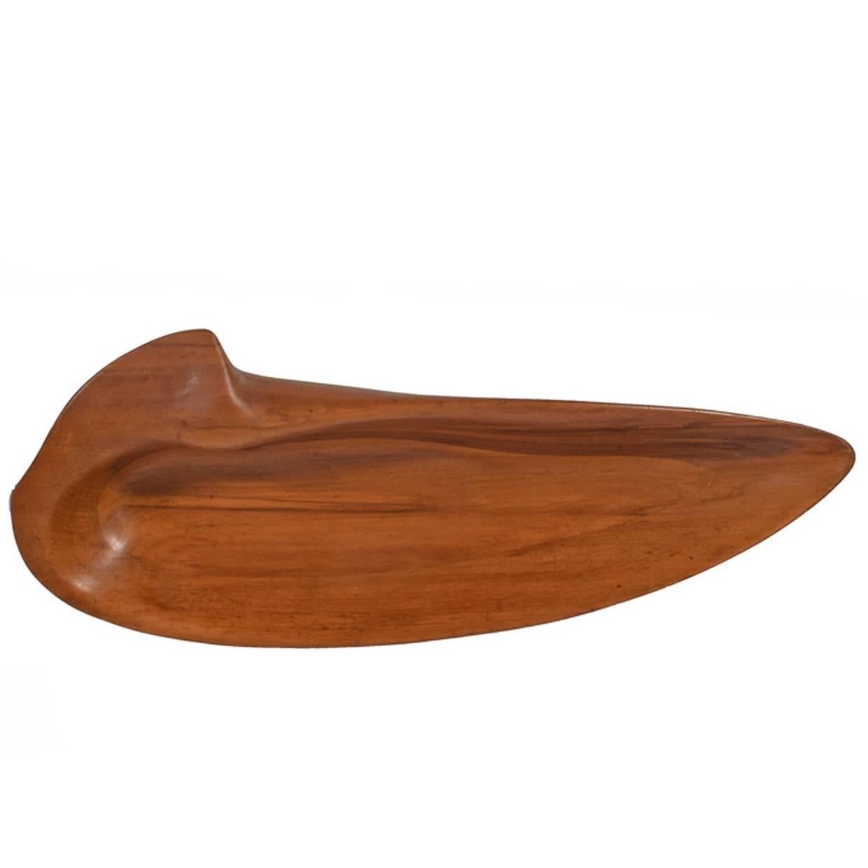 Wooden Bowl "Oceana" Design by Russell Wright for Klise For Sale