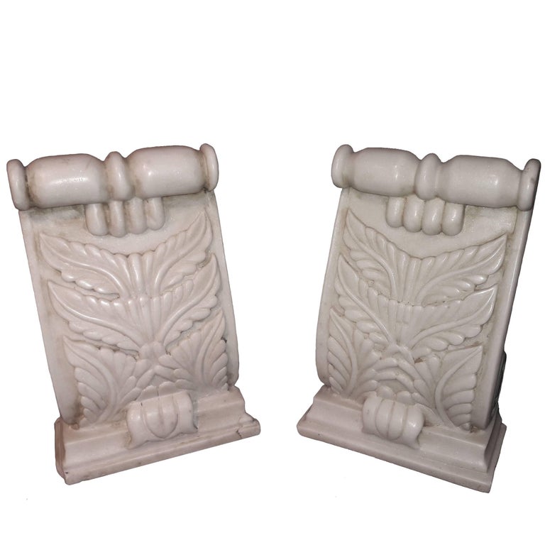 Hand-Carved Marble Architectural Details from India, 20th Century