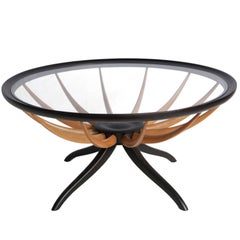 Giuseppe Scapinelli Aranha Round Coffee Table in Brazilian Caviuna