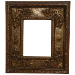 18th Century Spanish Colonial Carved and Gilt Frame