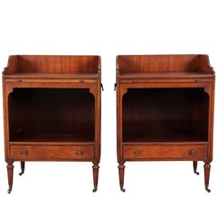 Vintage Pair of Charak Mahogany Open Stands
