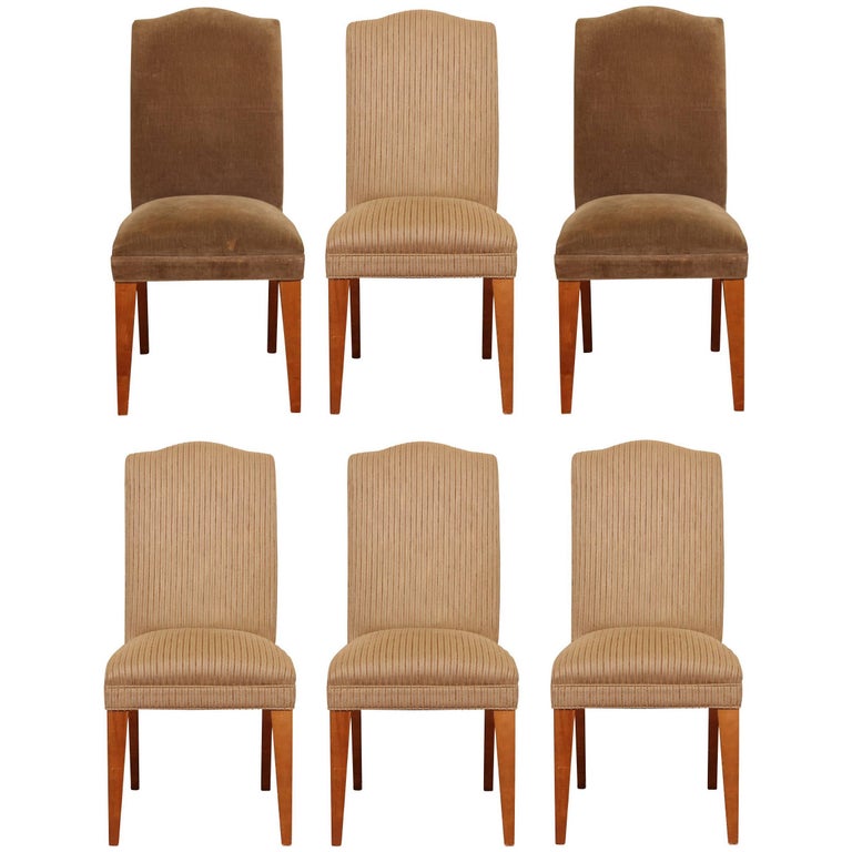Set of Six Upholstered Side Chairs For Sale at 1stdibs