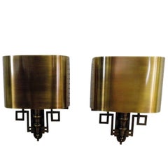 Pair of French Mid-Century Modern Wall Sconces