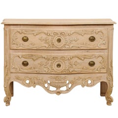 Vintage Exquisite Don Rousseau Mid-20th Century Richly Carved Ash Wood Chest of Drawers