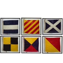 Authentic Antique WWII Nautical Signal Flags