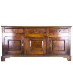 Antique Oak Sideboard Oak Dresser England, 18th Century