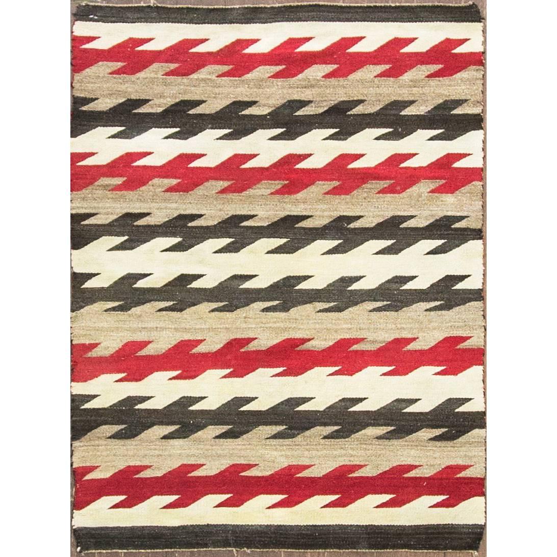Antique Navajo Rug, 3'4" x 4'6" For Sale