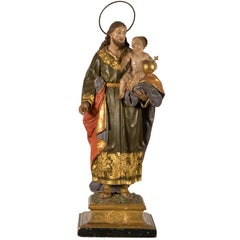 San José con el Niño Jesús, Escuela andaluza, España, Siglo XVIII