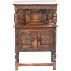 Jacobean Style Inlaid and Carved Court Cupboard For Sale ...